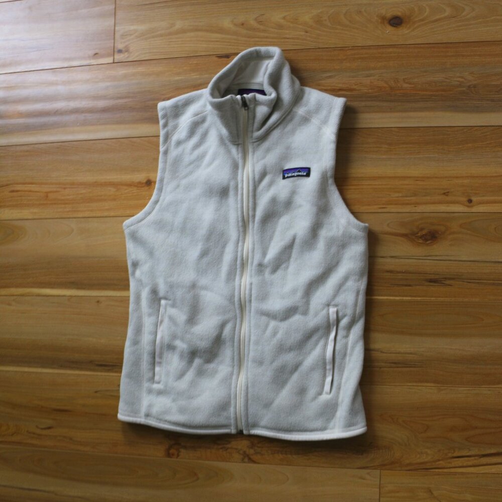 Patagonia Better Sweater Fleece Vest Cream/White Women's Small